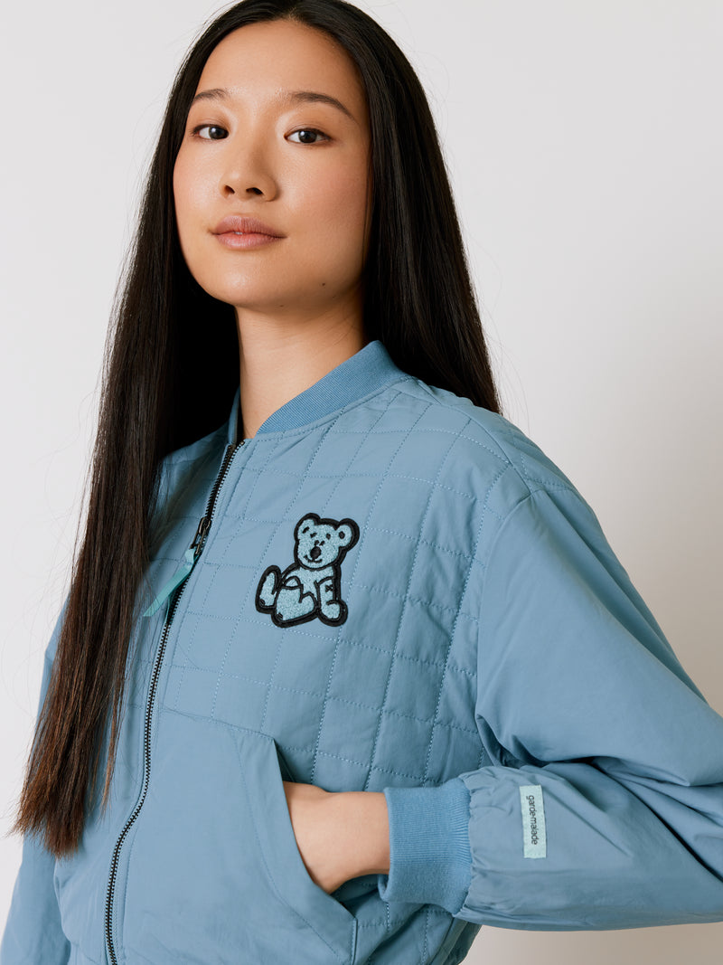 Chaqueta bomber - Gris océano