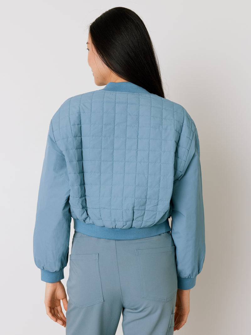 Chaqueta bomber - Gris océano