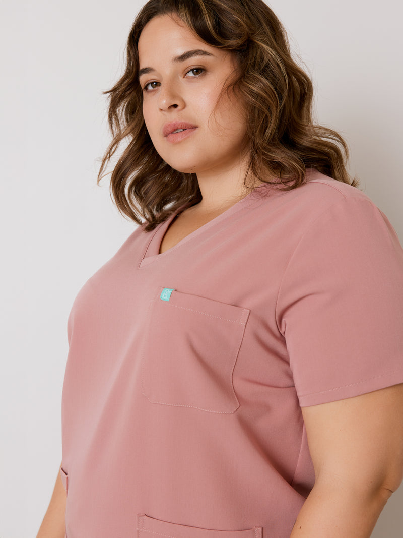 CHLOE RE-GARDE™ - BLUSH - Blusa médica con tres bolsillos - SILVADUR™ - VENTA FINAL