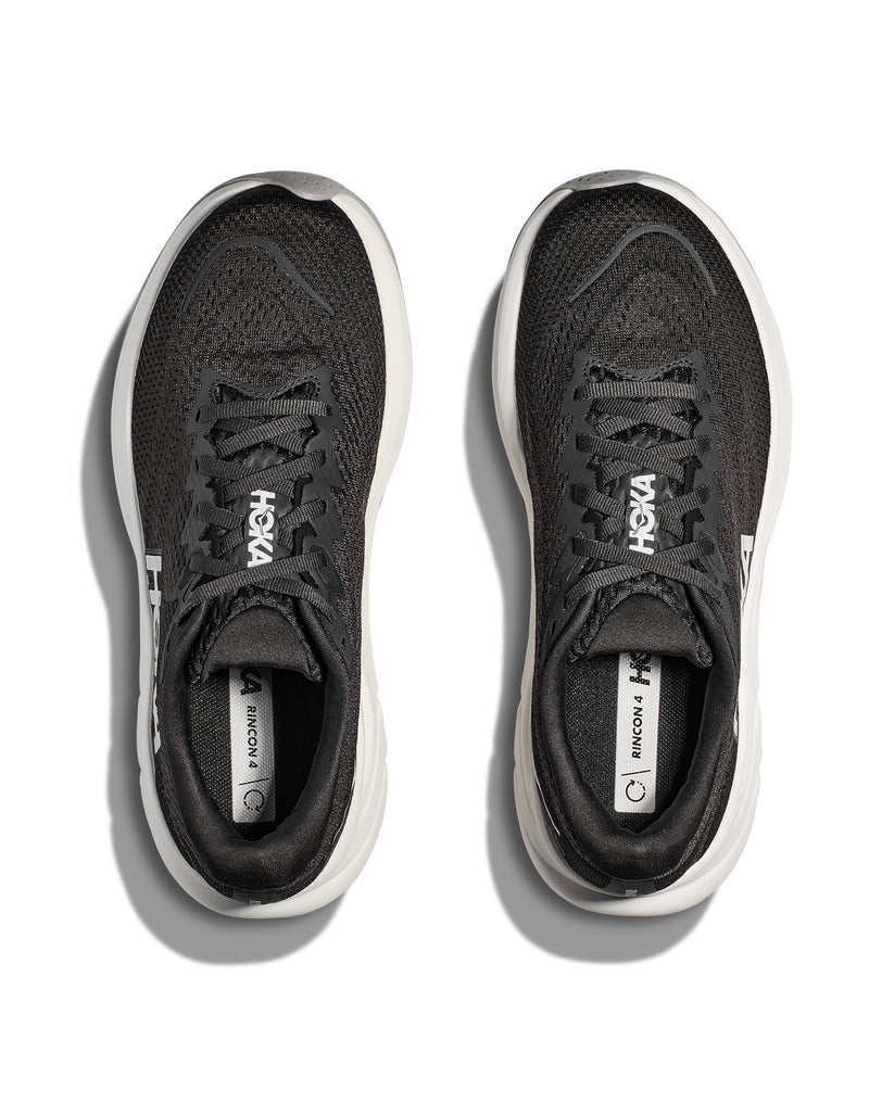 Hoka Rincon 4 para hombre, negro y blanco
