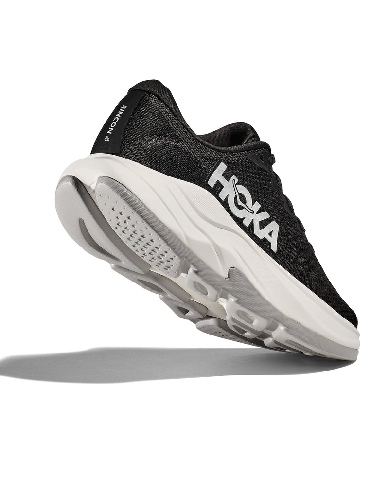 Hoka Rincon 4 para hombre, negro y blanco