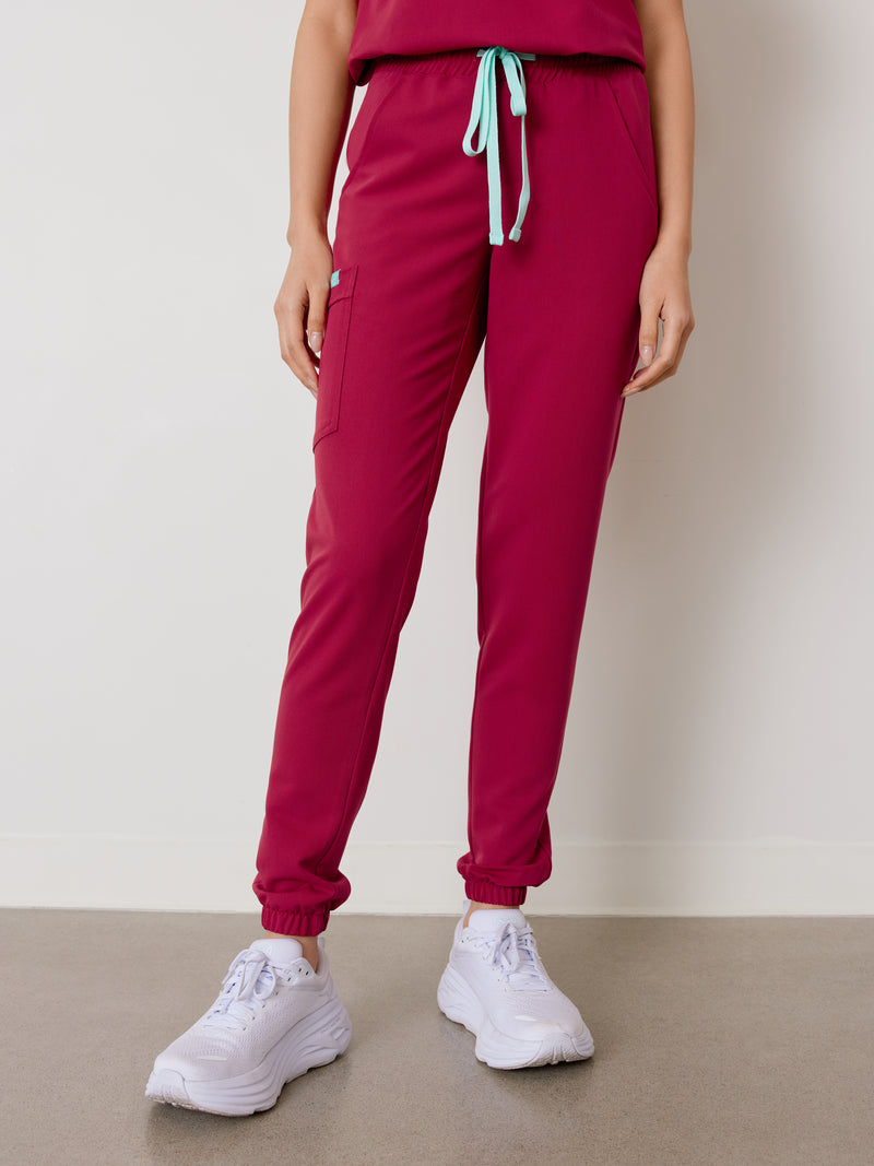 ROSIE RE-GARDE™ - WILD BERRY - Jogger Scrub Pants - SILVADUR™ - Final Sale