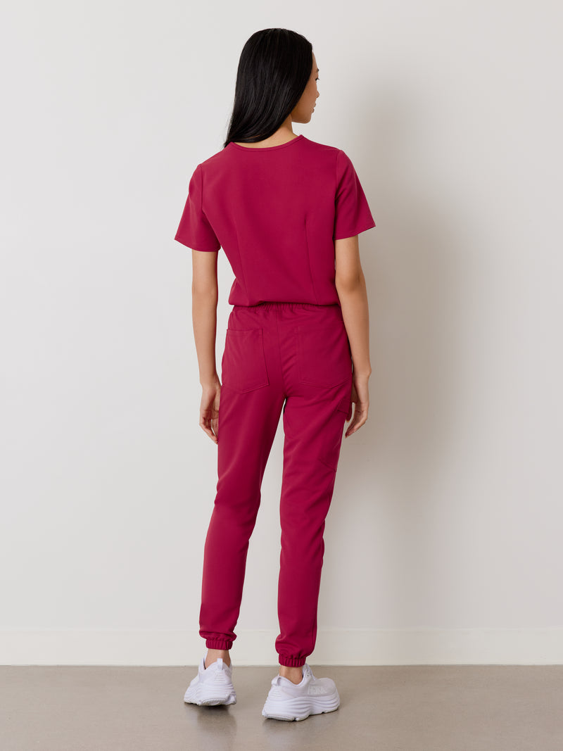ROSIE RE-GARDE™ - WILD BERRY - Jogger Scrub Pants - SILVADUR™ - Final Sale