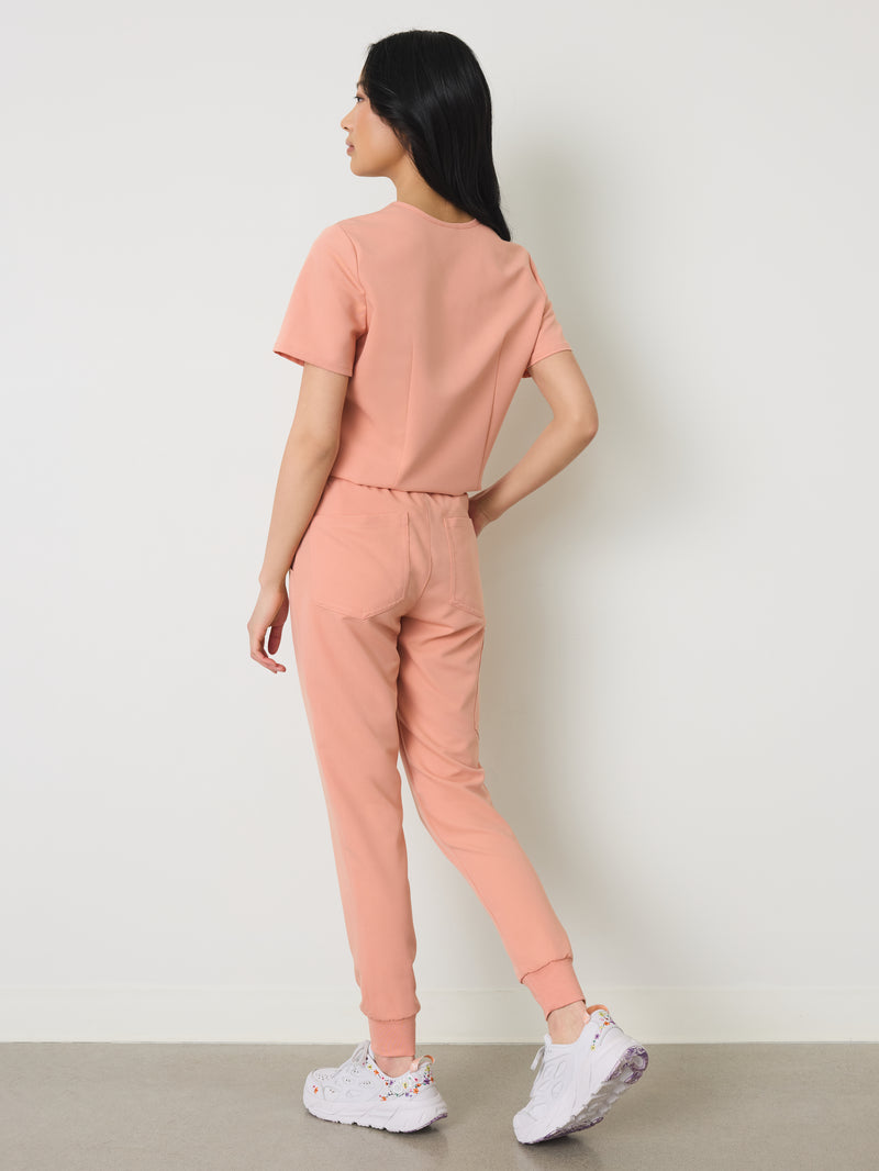 DEMI RE-GARDE™ - PEACH - Jogger Scrub Pants - SILVADUR™ - Final Sale
