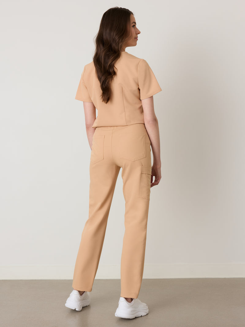 JULIETA RE-GARDE™ - SPICED EARTH - Pantalón médico de corte recto - SILVADUR™