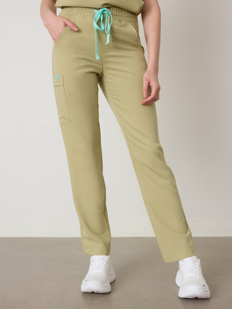 JULIETA RE-GARDE™ - SAGE - Pantalón médico de corte recto - SILVADUR™