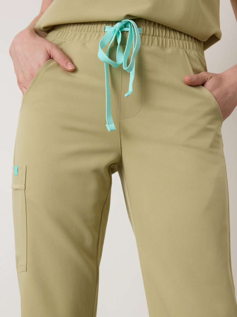 JULIETA RE-GARDE™ - SAGE - Pantalón médico de corte recto - SILVADUR™