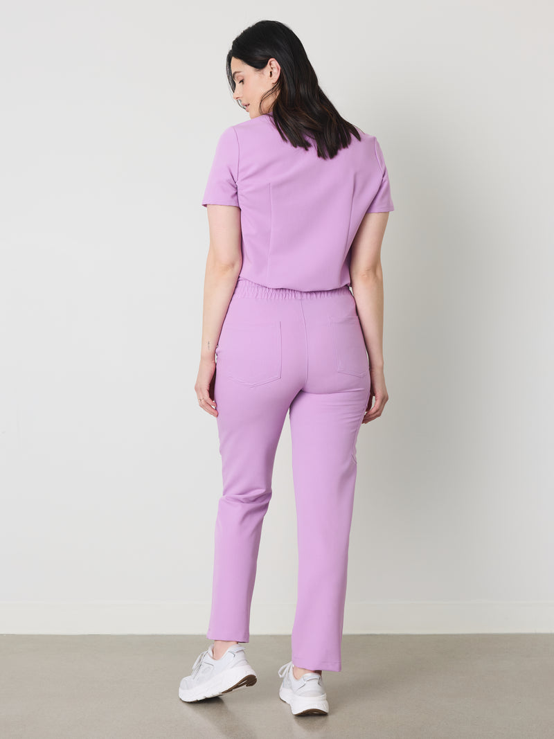 JULIETA RE-GARDE™ - LILA - Pantalón médico de corte recto - SILVADUR™
