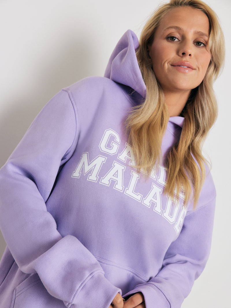 Premium Heavyweight Hoodie – College - Lavender - FINAL SALE