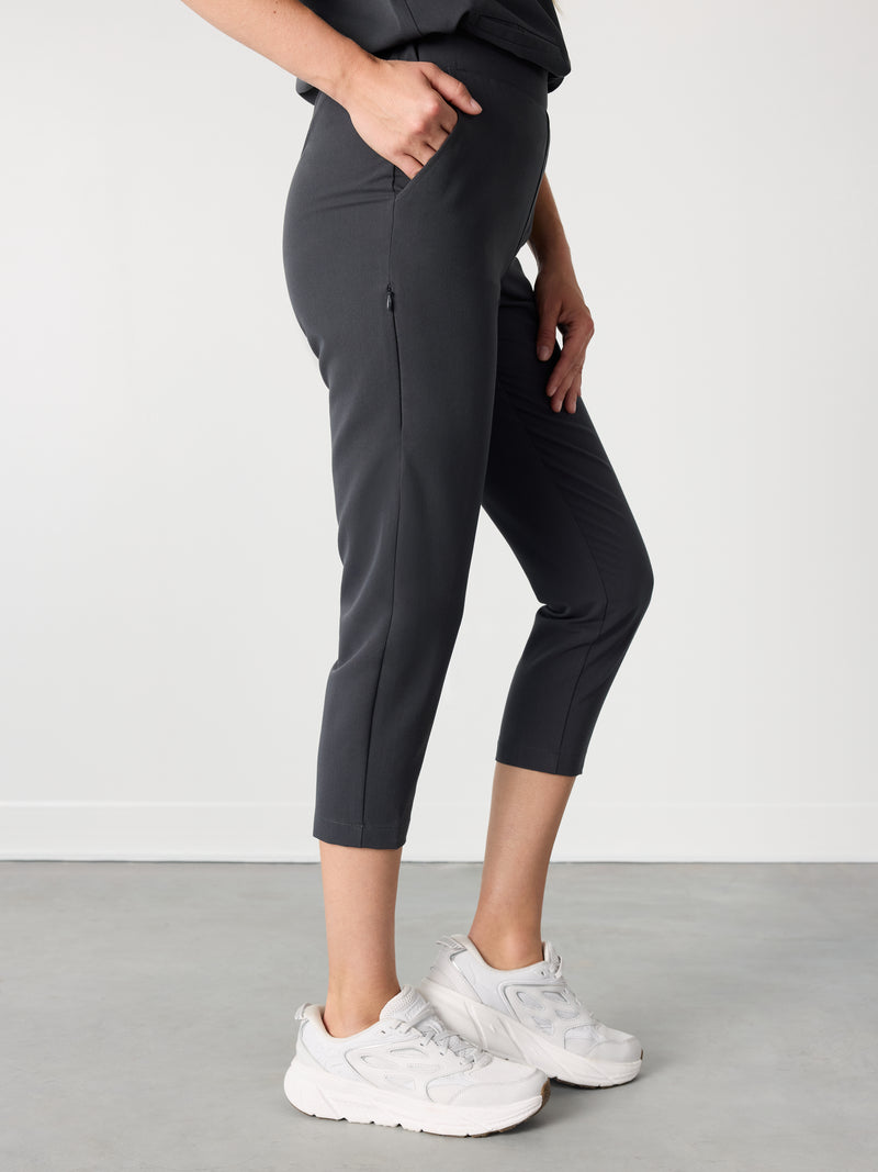 EVA RE-GARDE™ - CHARCOAL - 7/8 Scrub Pants - SILVADUR™