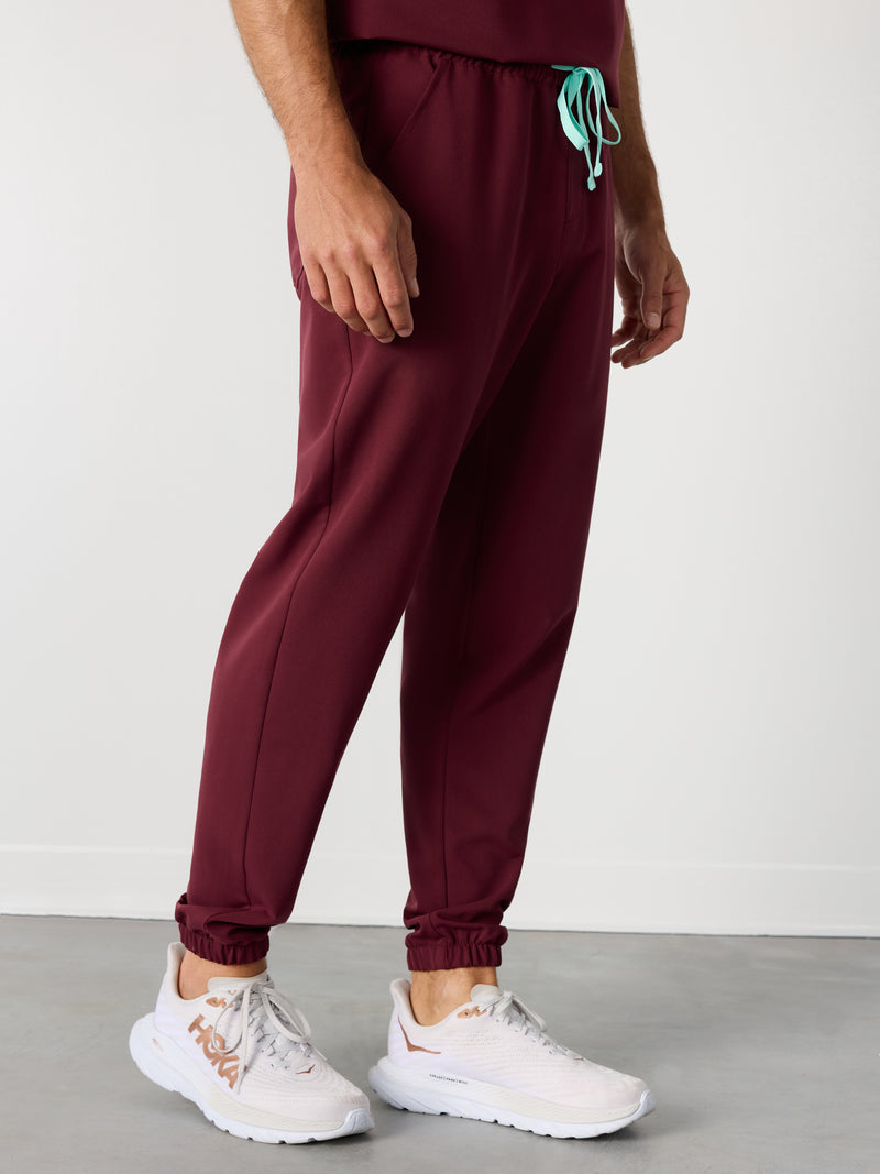 WILLIAM RE-GARDE™ - BURGUNDY - Men's Jogger Pants - SILVADUR™