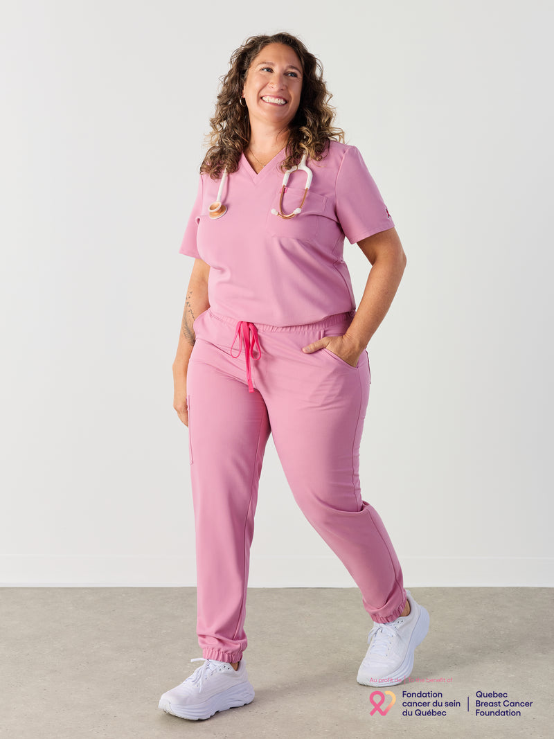 ROSIE RE-GARDE™ - HOPEFUL PINK - Jogger Scrub Pants - SILVADUR™