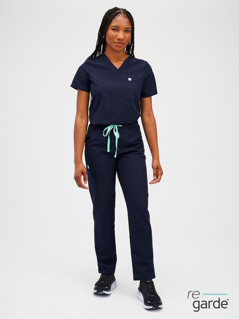 JULIETA RE-GARDE™ - DARK BLUE - Straight Cut Scrub Pants - FINAL SALE