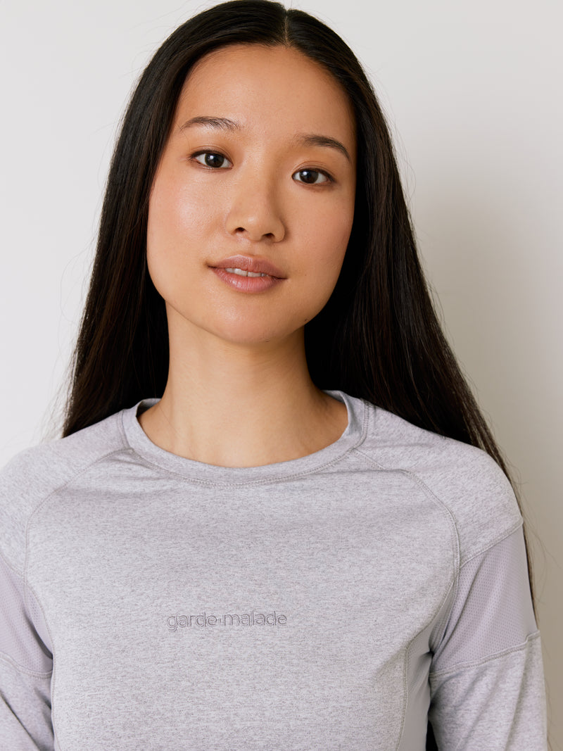 Women High-Performance Underscrub - Heather Grey - Long Sleeves