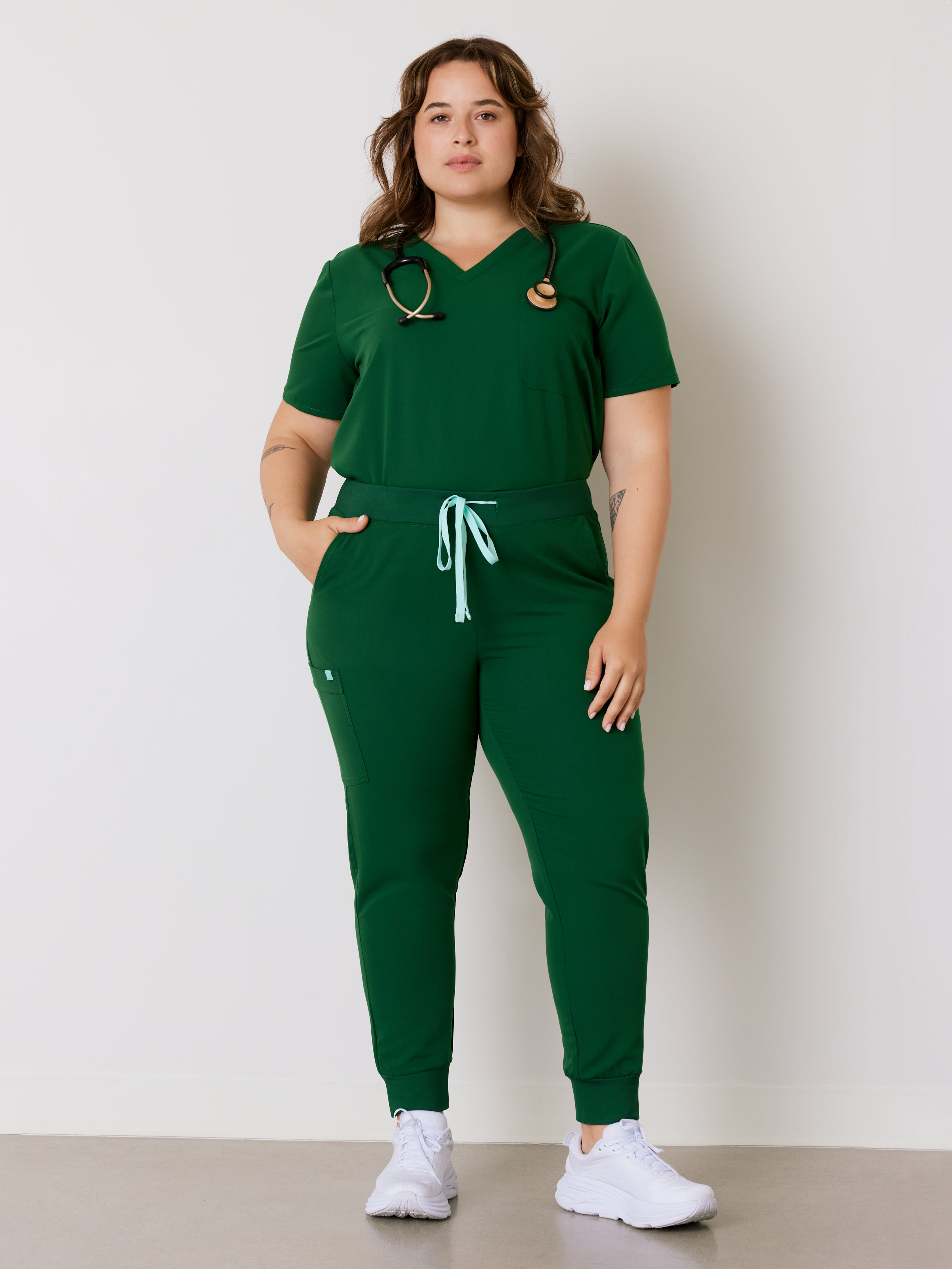 DEMI RE-GARDE™ - EDEN GREEN - Jogger Scrub Pants - SILVADUR™ USA