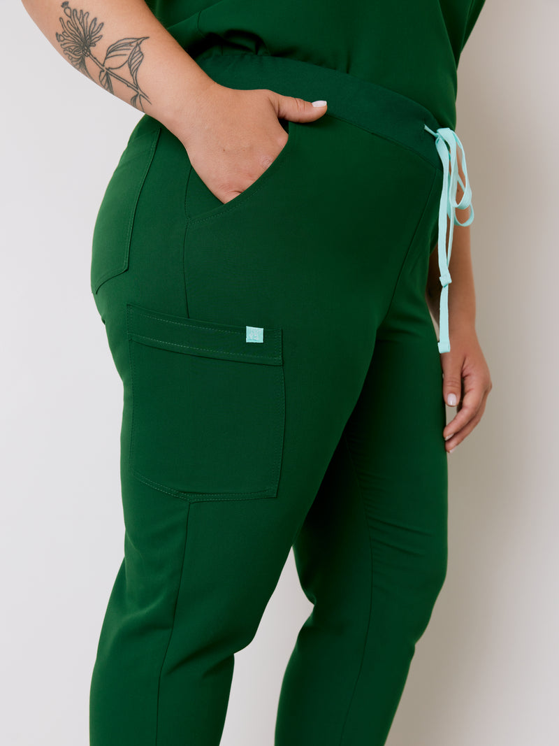 DEMI RE-GARDE™ - EDEN GREEN - Jogger Scrub Pants - SILVADUR™