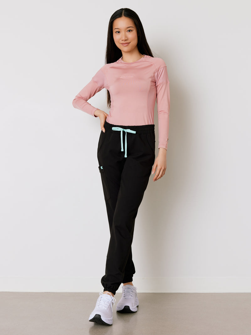 Women High-Performance Underscrub - Blush - Long Sleeves