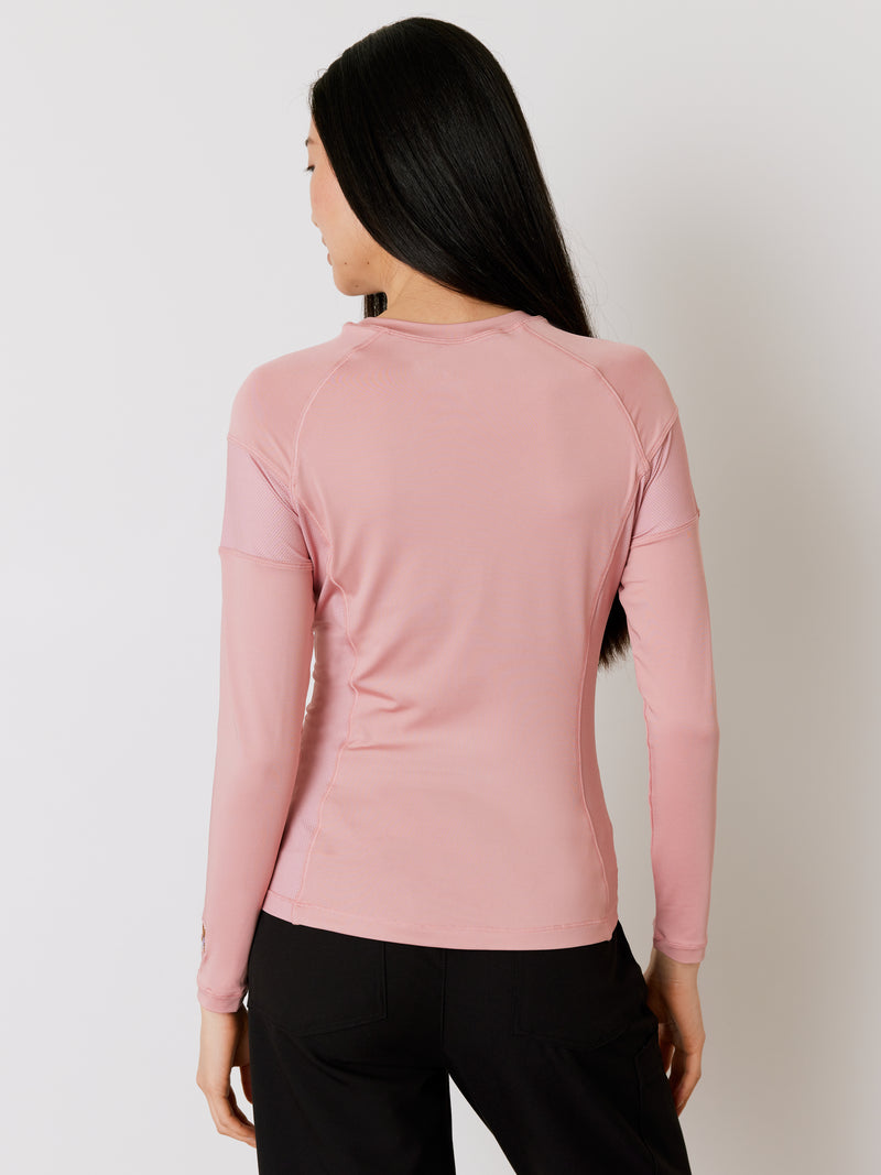 Women High-Performance Underscrub - Blush - Long Sleeves