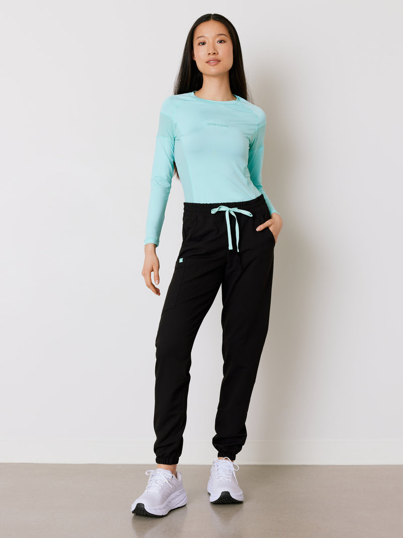 Women High-Performance Underscrub - Mint - Long Sleeves