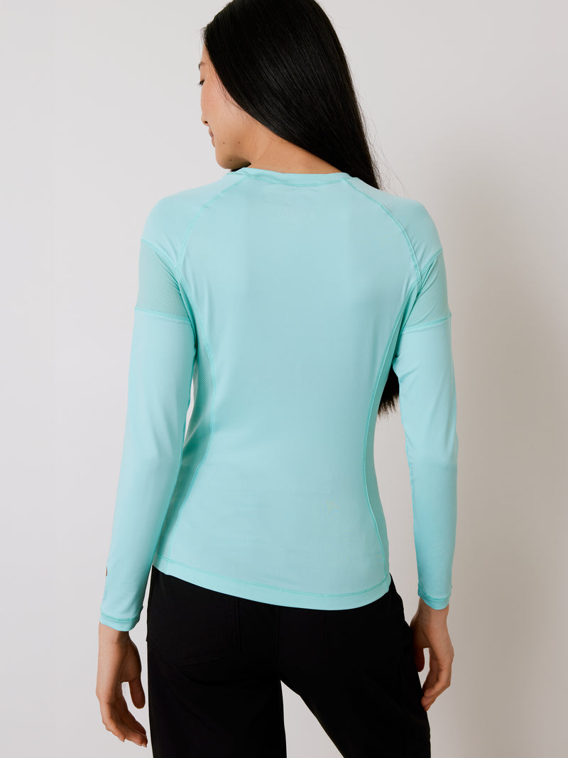 Women High-Performance Underscrub - Mint - Long Sleeves