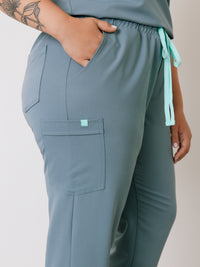 ROSIE RE-GARDE™ - OCEAN GREY - Jogger Scrub Pants - SILVADUR™