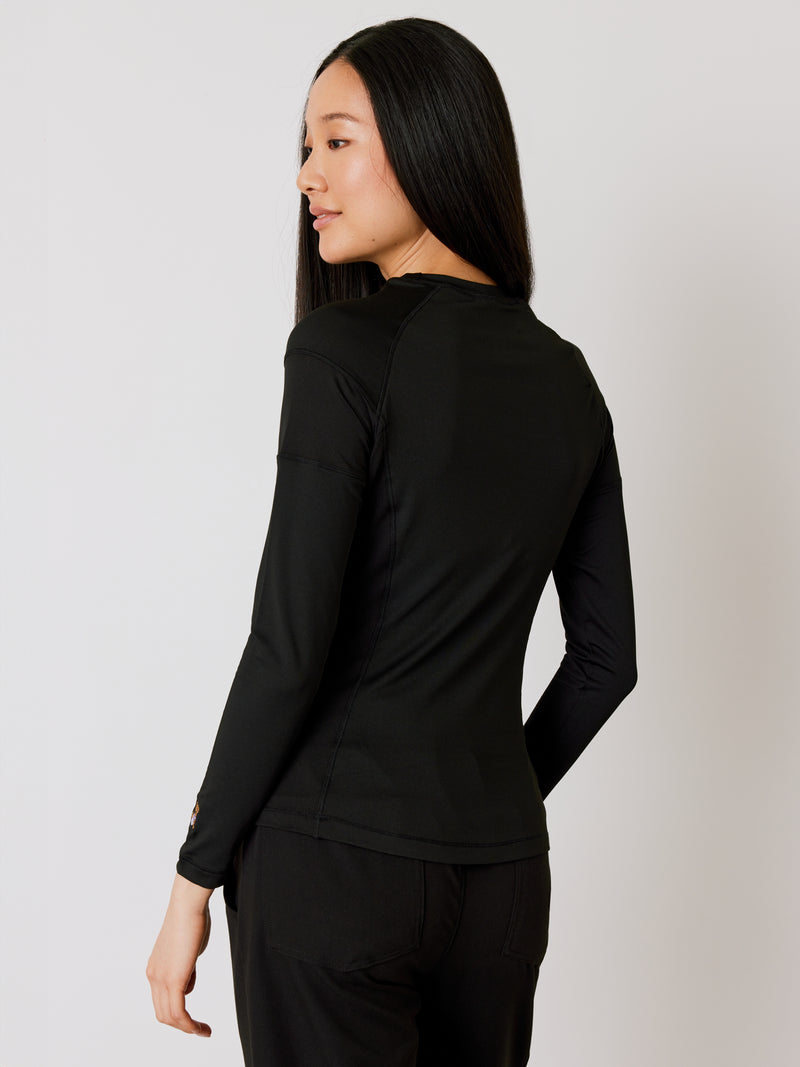 Women High-Performance Underscrub - Black - Long Sleeves