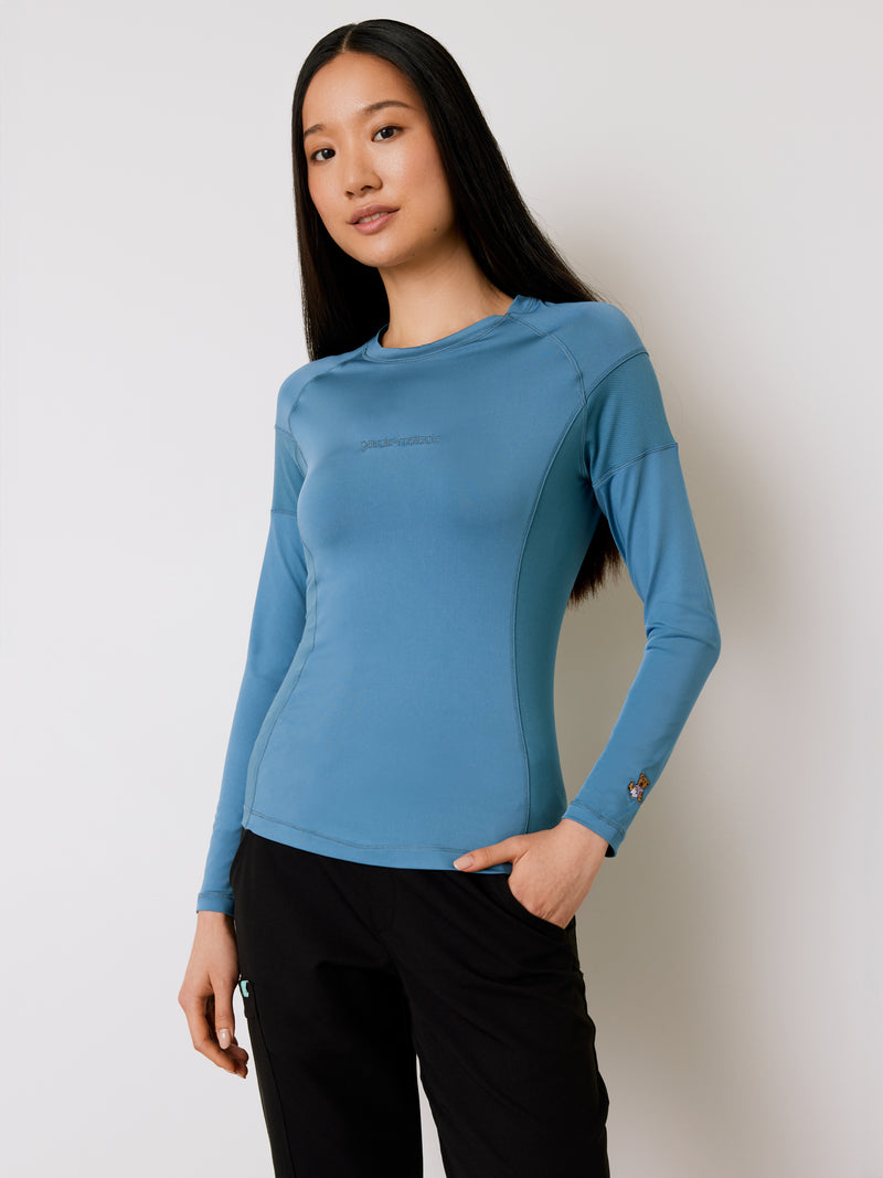 Women High-Performance Underscrub - Ocean Grey - Long Sleeves