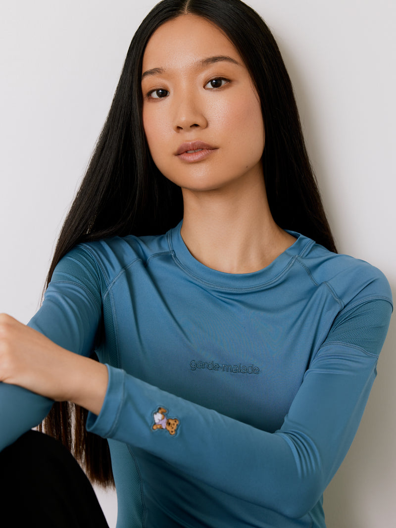 Women High-Performance Underscrub - Ocean Grey - Long Sleeves