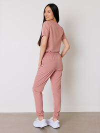 ROSIE RE-GARDE™ - BLUSH - Jogger Scrub Pants - SILVADUR™ - FINAL SALE