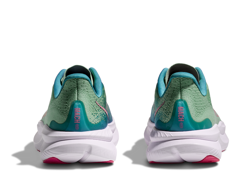 Women's Hoka Mach 6 Jadeite / Alpine Blue