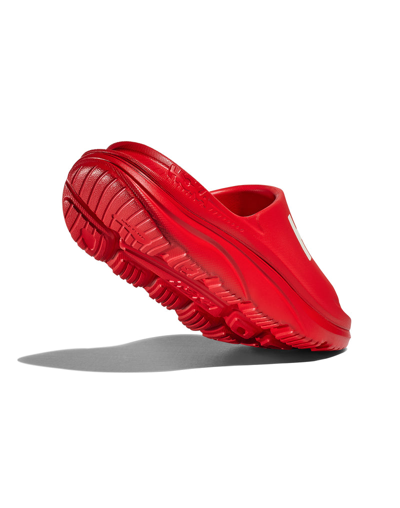 Hoka Ora Athletic Slide Unisexe Vermillion / White