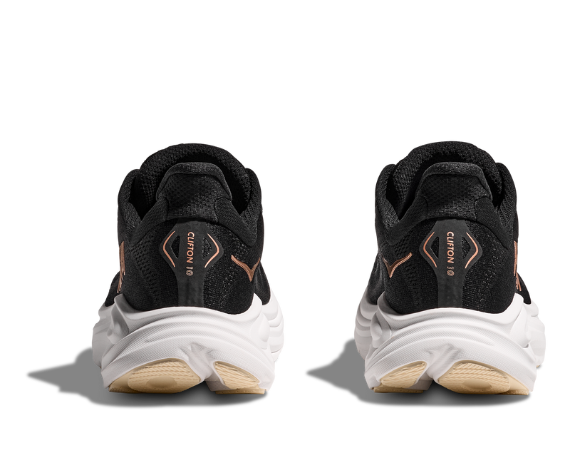 Women's Hoka Clifton 10 Black / Rose Gold