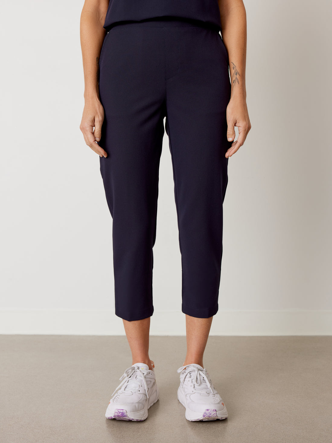 EVA RE-GARDE™ - AZUL MARINO - Pantalón médico 7/8 - SILVADUR™