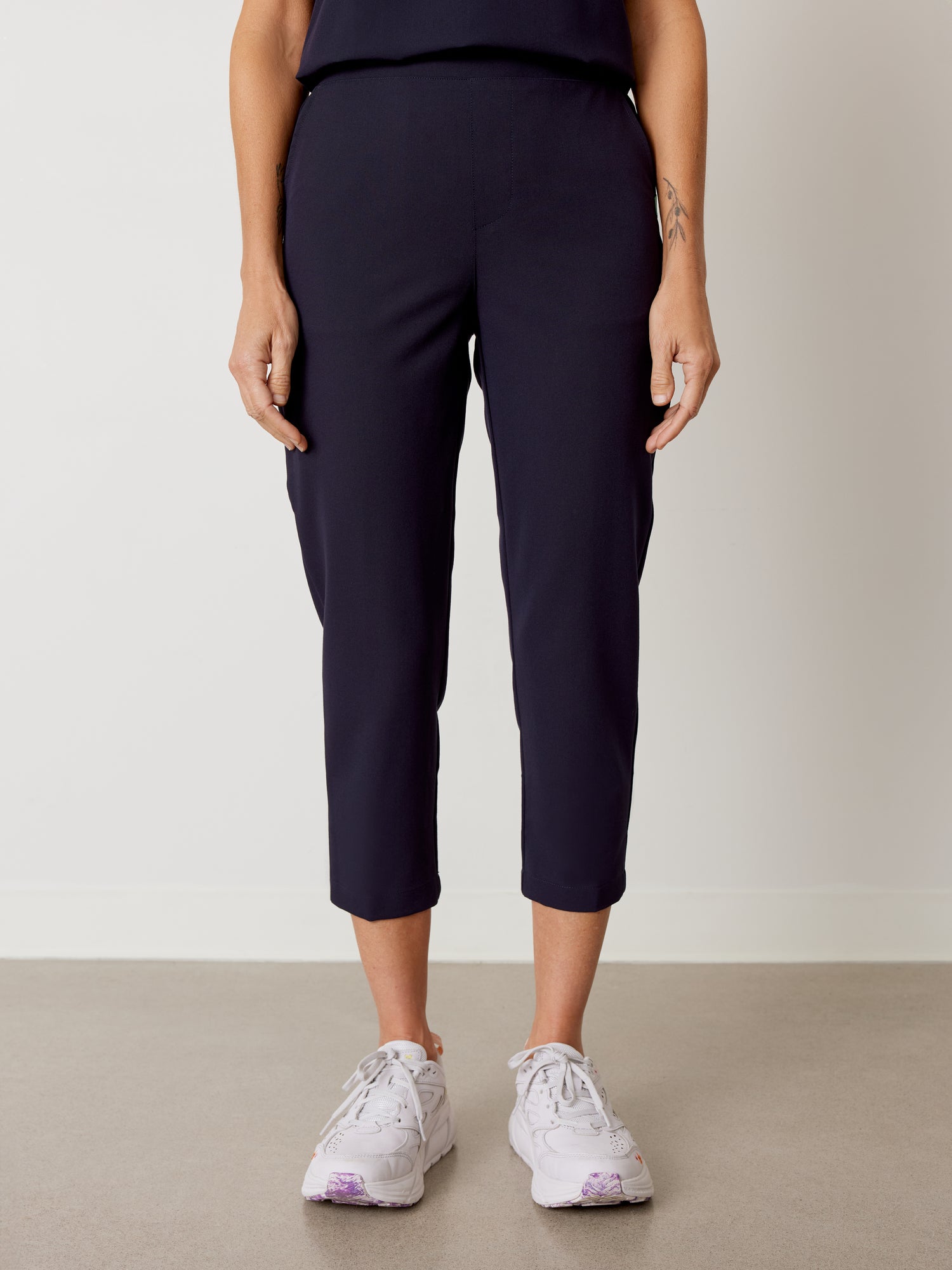 EVA RE-GARDE™ - AZUL MARINO - Pantalón médico 7/8 - SILVADUR™