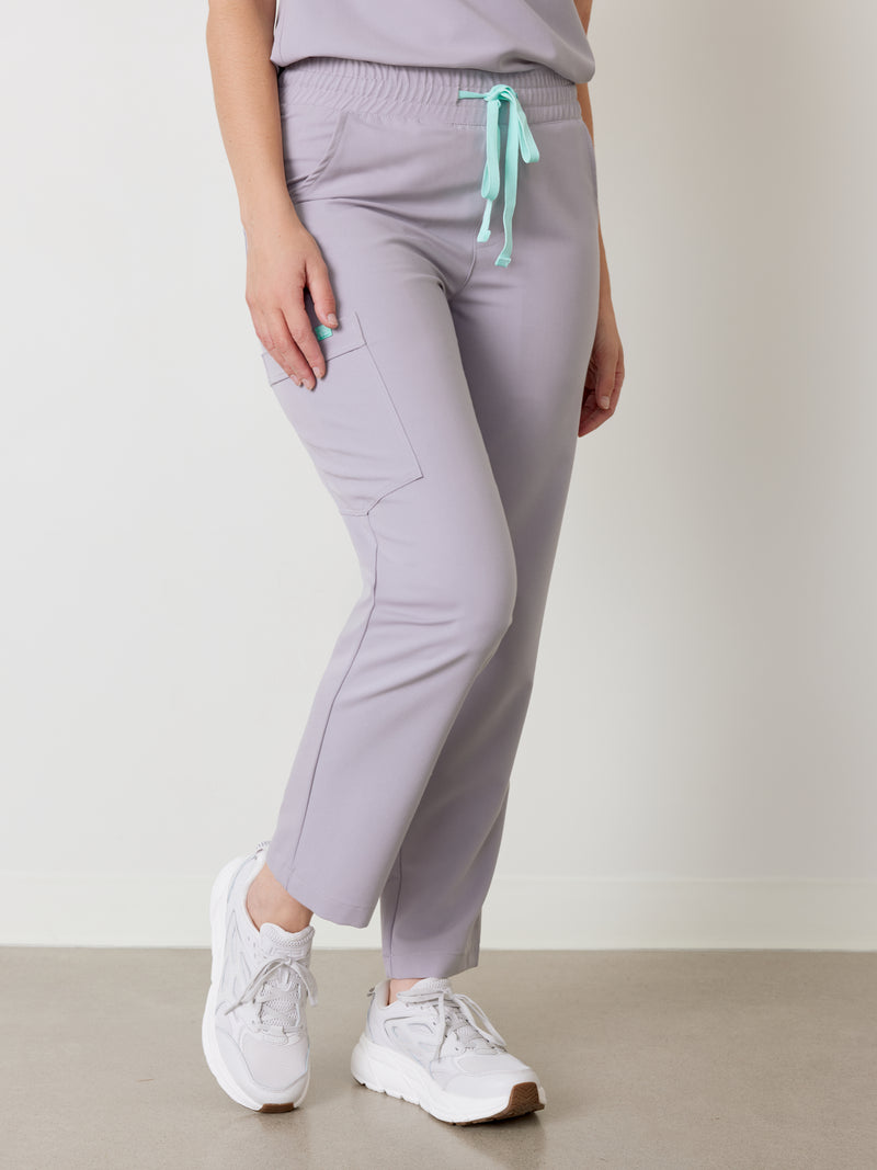 JULIETA RE-GARDE™ - PEARL - Straight Cut Scrub Pants - SILVADUR™