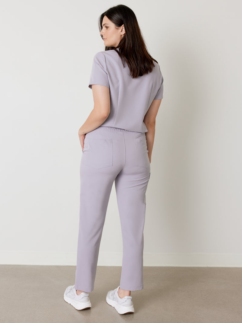 JULIETA RE-GARDE™ - PEARL - Straight Cut Scrub Pants - SILVADUR™