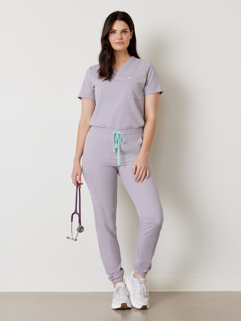 ROSIE RE-GARDE™ - PEARL - Jogger Scrub Pants - SILVADUR™