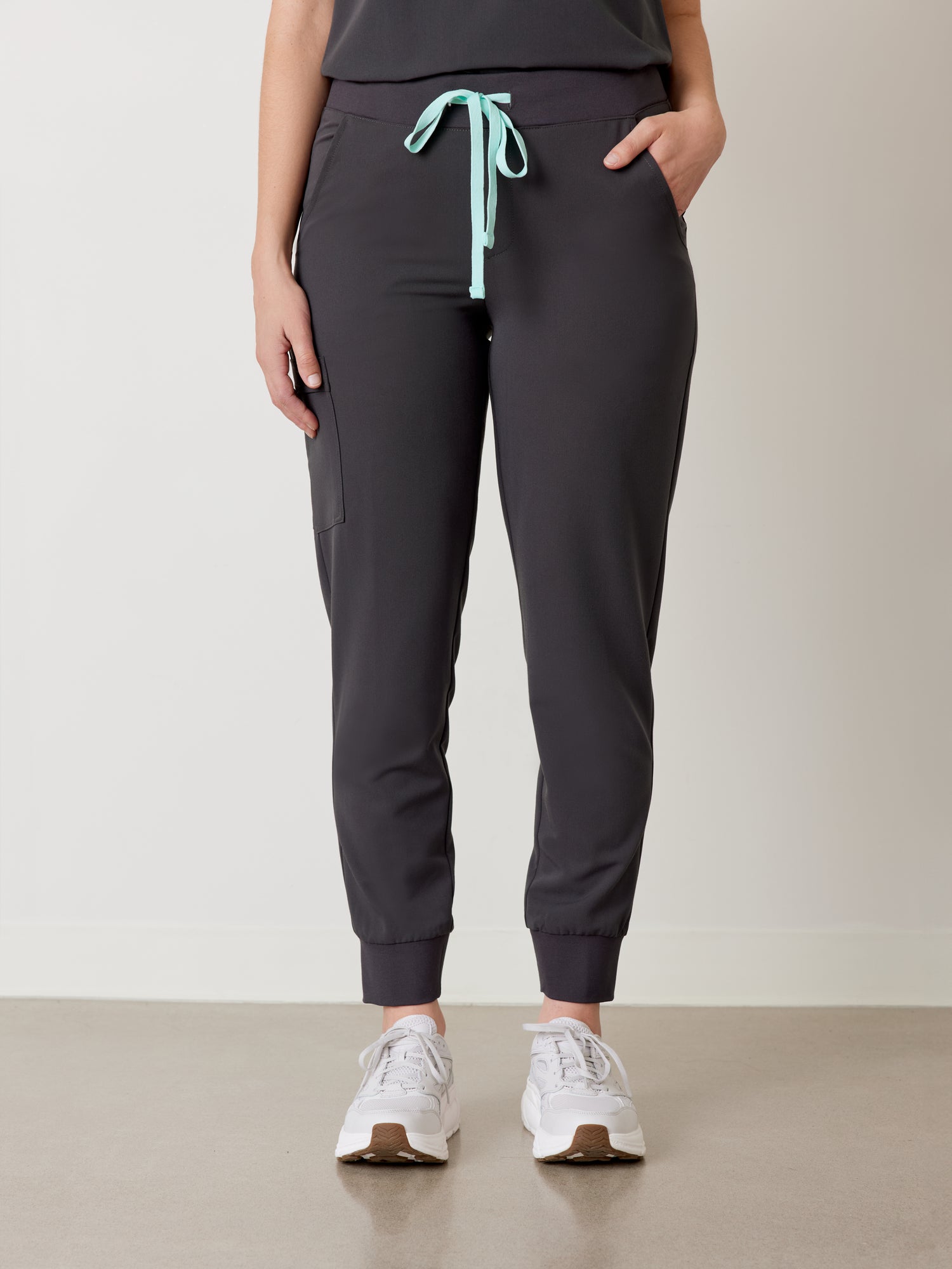 DEMI RE-GARDE™ - CHARCOAL - Jogger Scrub Pants - SILVADUR™