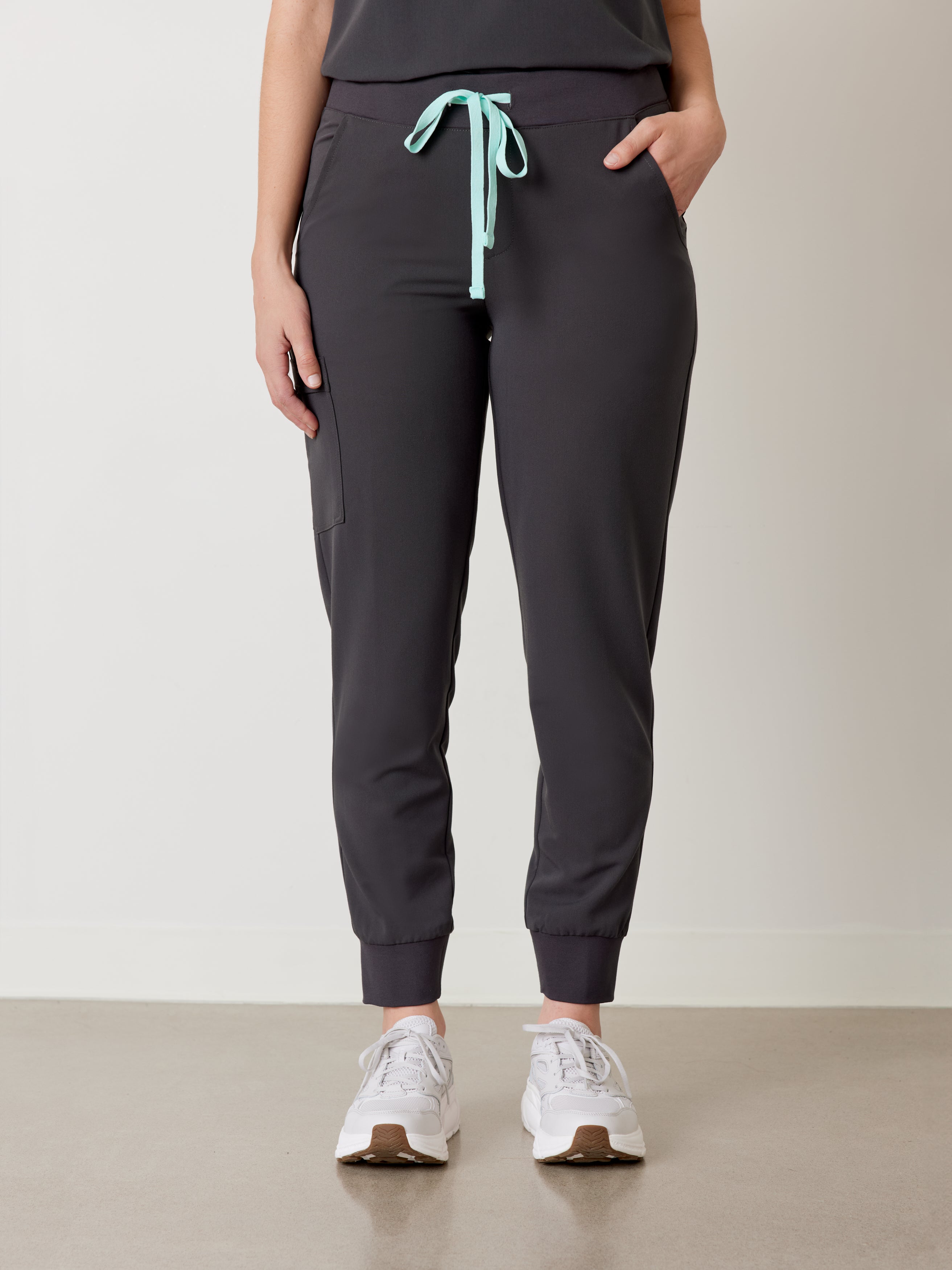 DEMI RE-GARDE™ - CHARCOAL - Jogger Scrub Pants - SILVADUR™
