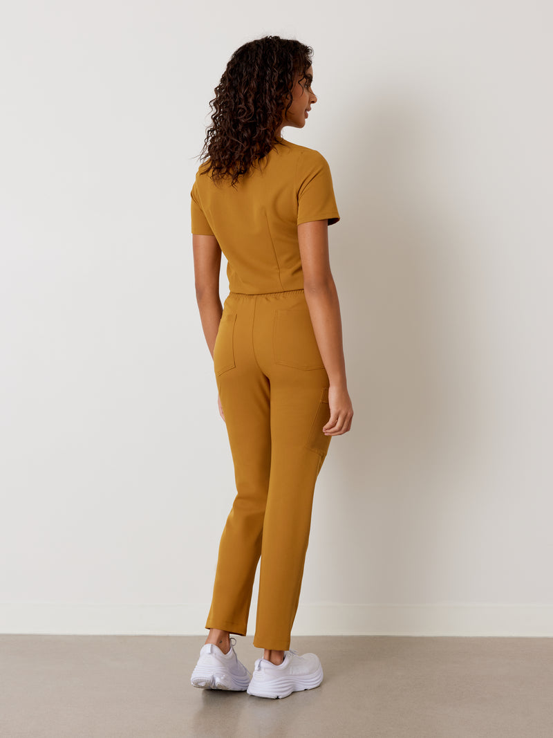 JULIETA RE-GARDE™ - BRONZE - Straight Cut Scrub Pants - SILVADUR™