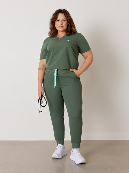 DEMI RE-GARDE™ - EUCALYPTUS - Jogger Scrub Pants - SILVADUR™