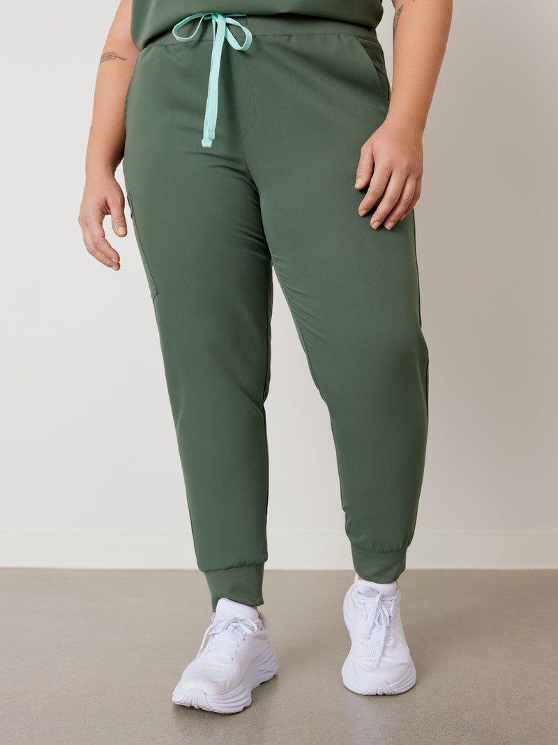 DEMI RE-GARDE™ - EUCALYPTUS - Jogger Scrub Pants - SILVADUR™