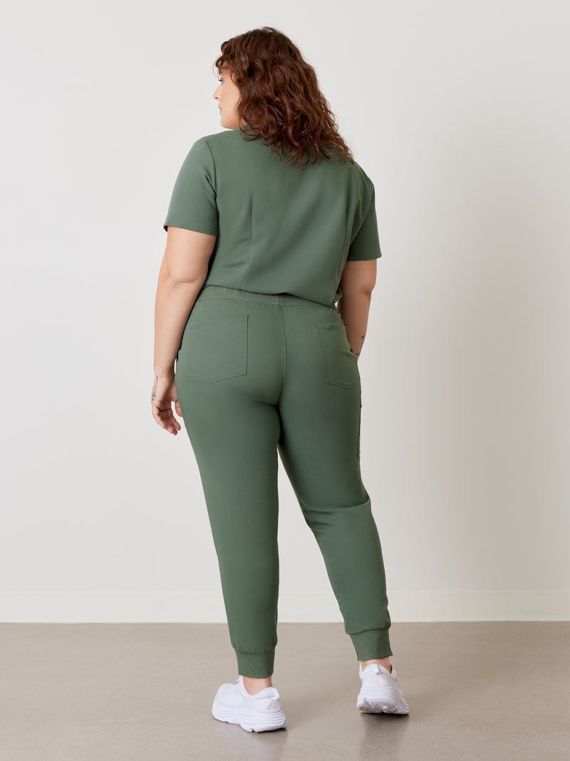 DEMI RE-GARDE™ - EUCALYPTUS - Jogger Scrub Pants - SILVADUR™