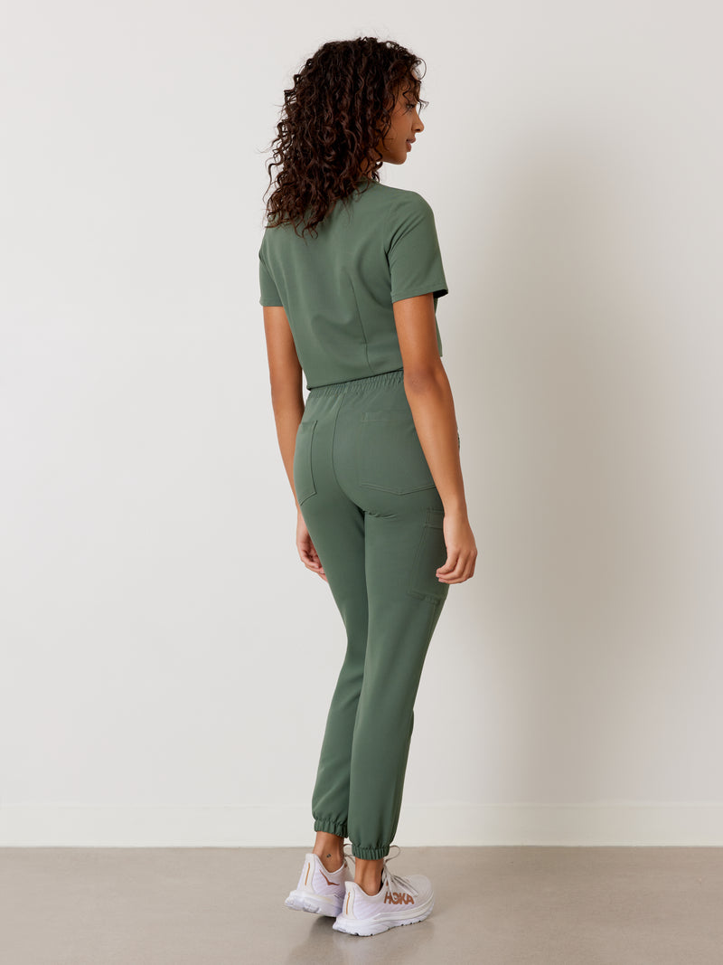 ROSIE RE-GARDE™ - EUCALYPTUS - Jogger Scrub Pants - SILVADUR™