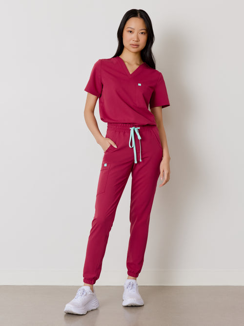 ROSIE RE-GARDE™ - WILD BERRY - Jogger Scrub Pants - SILVADUR™