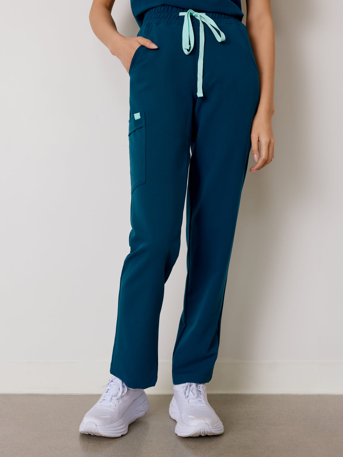 JULIETA RE-GARDE™ - AZUL ÓPALO - Pantalón médico de corte recto - SILVADUR™