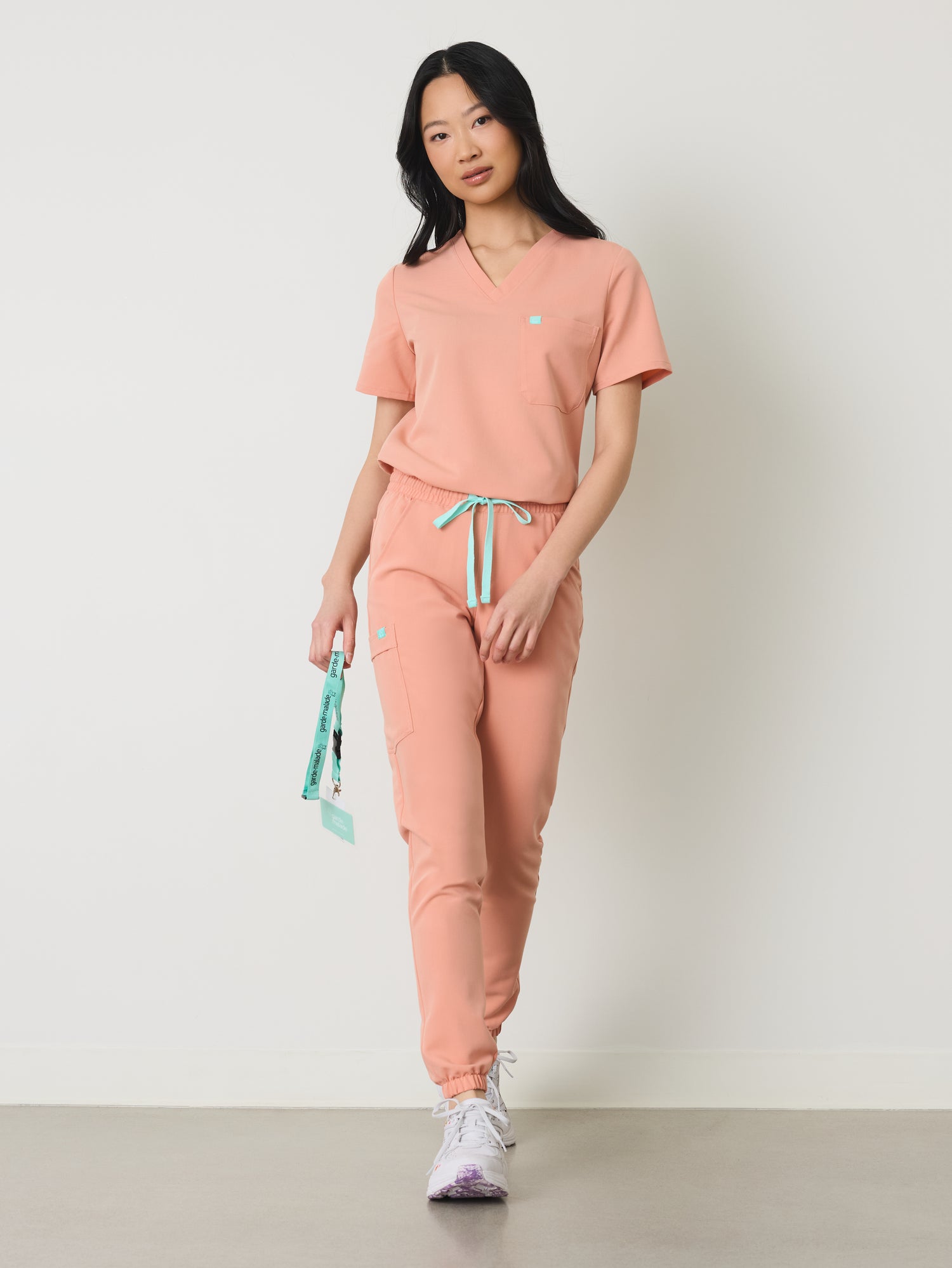 ROSIE RE-GARDE™ - PEACH - Jogger Scrub Pants - SILVADUR™ - Final Sale