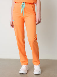 JULIETA RE-GARDE™ - NECTARINE - Straight Cut Scrub Pants - SILVADUR™