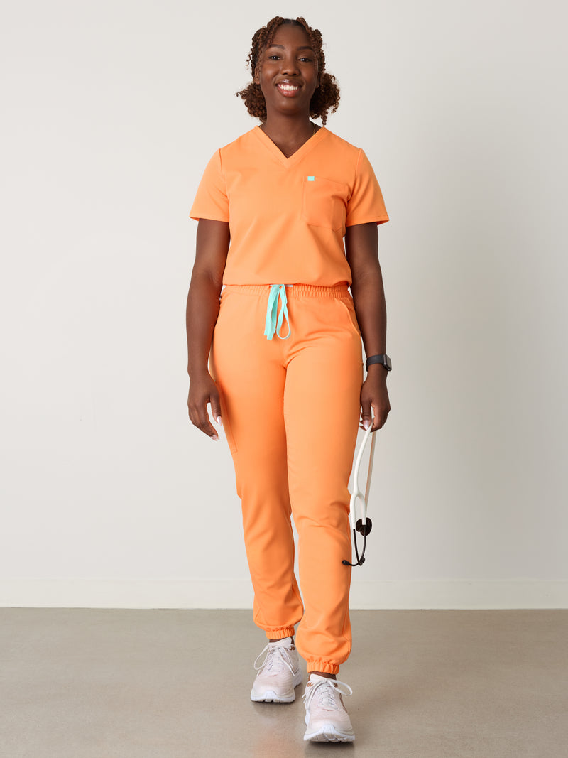 ROSIE RE-GARDE™ - NECTARINE - Jogger Scrub Pants - SILVADUR™