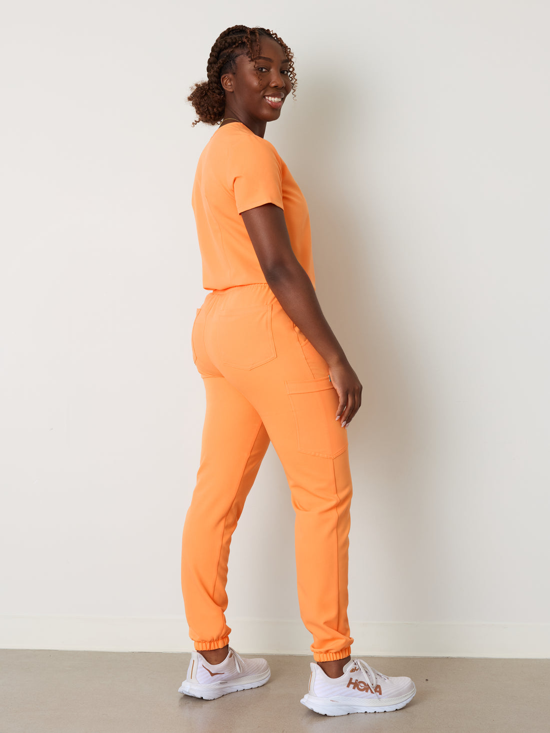 ROSIE RE-GARDE™ - NECTARINE - Jogger Scrub Pants - SILVADUR™ - Final Sale